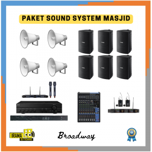 Paket Sound System Masjid Indoor Outdoor Speaker Yamaha - 100M2 A